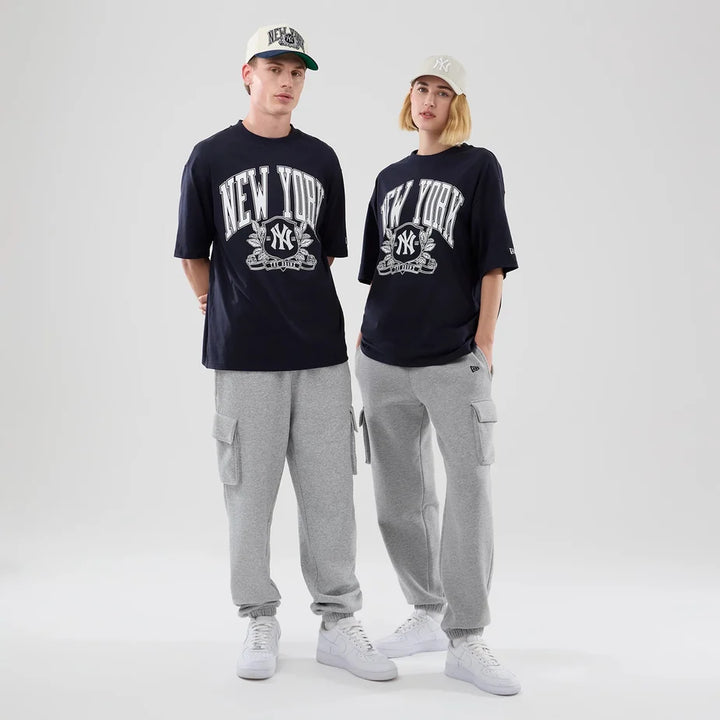 New Era MLB Arch Graphic NY Yankees Oversized Tee navy