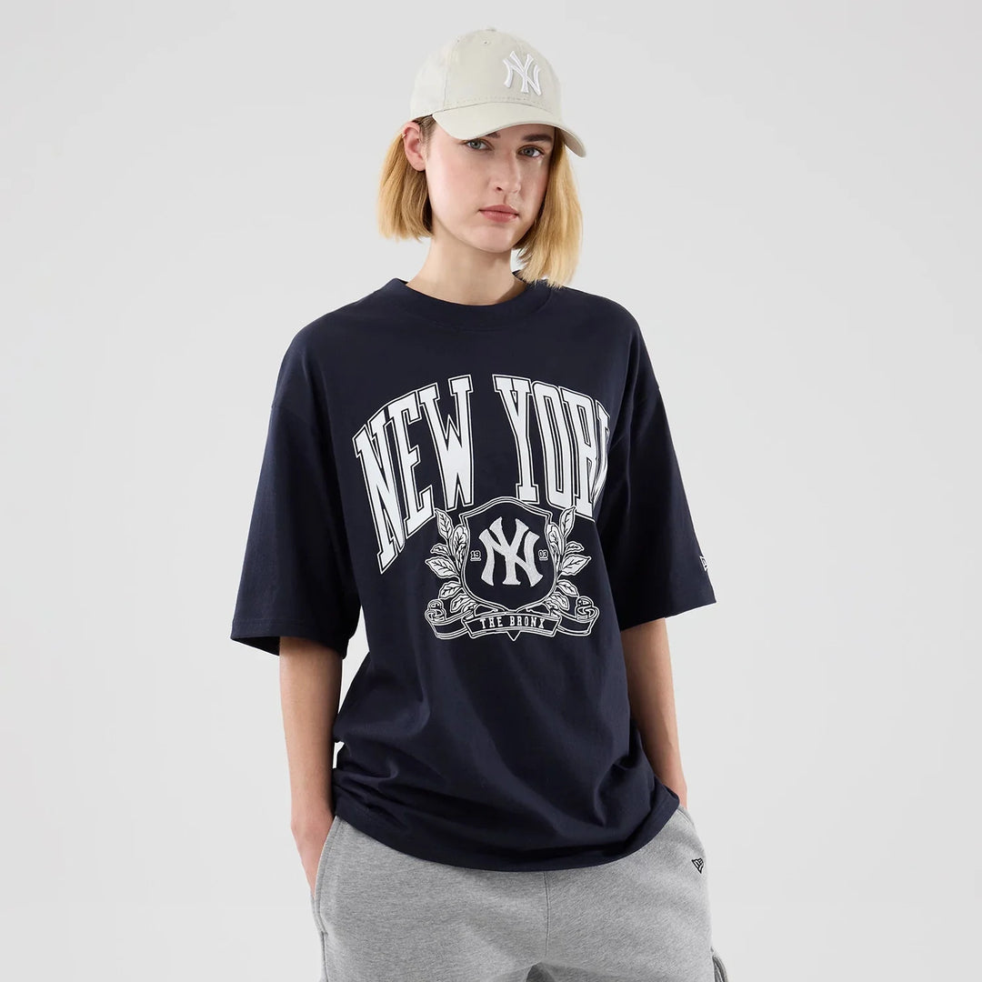 New Era MLB Arch Graphic NY Yankees Oversized Tee navy