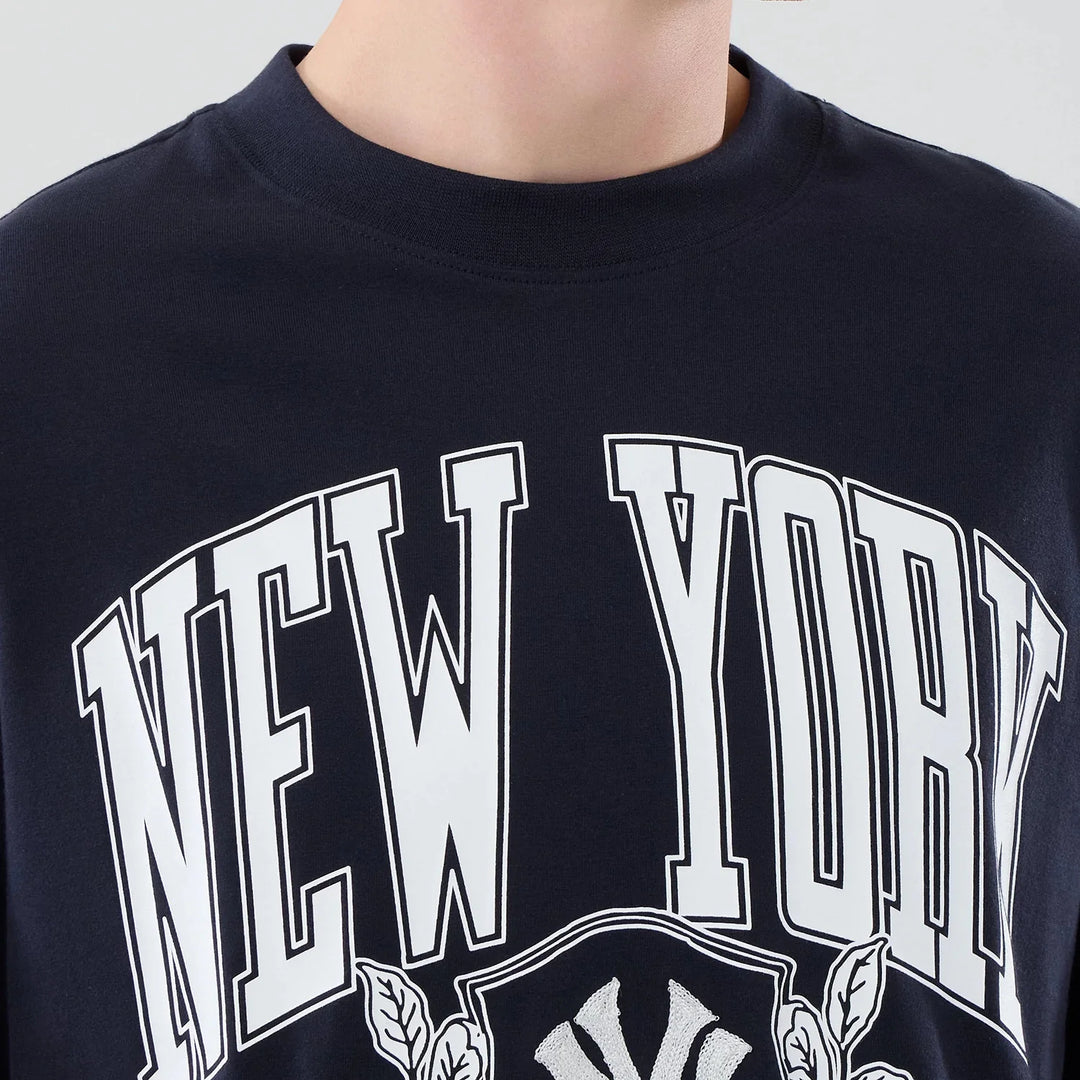 New Era MLB Arch Graphic NY Yankees Oversized Tee navy