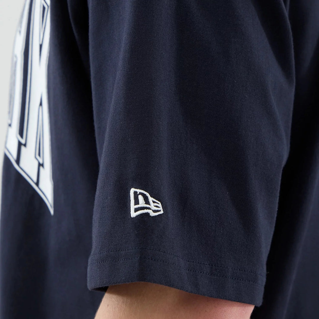 New Era MLB Arch Graphic NY Yankees Oversized Tee navy