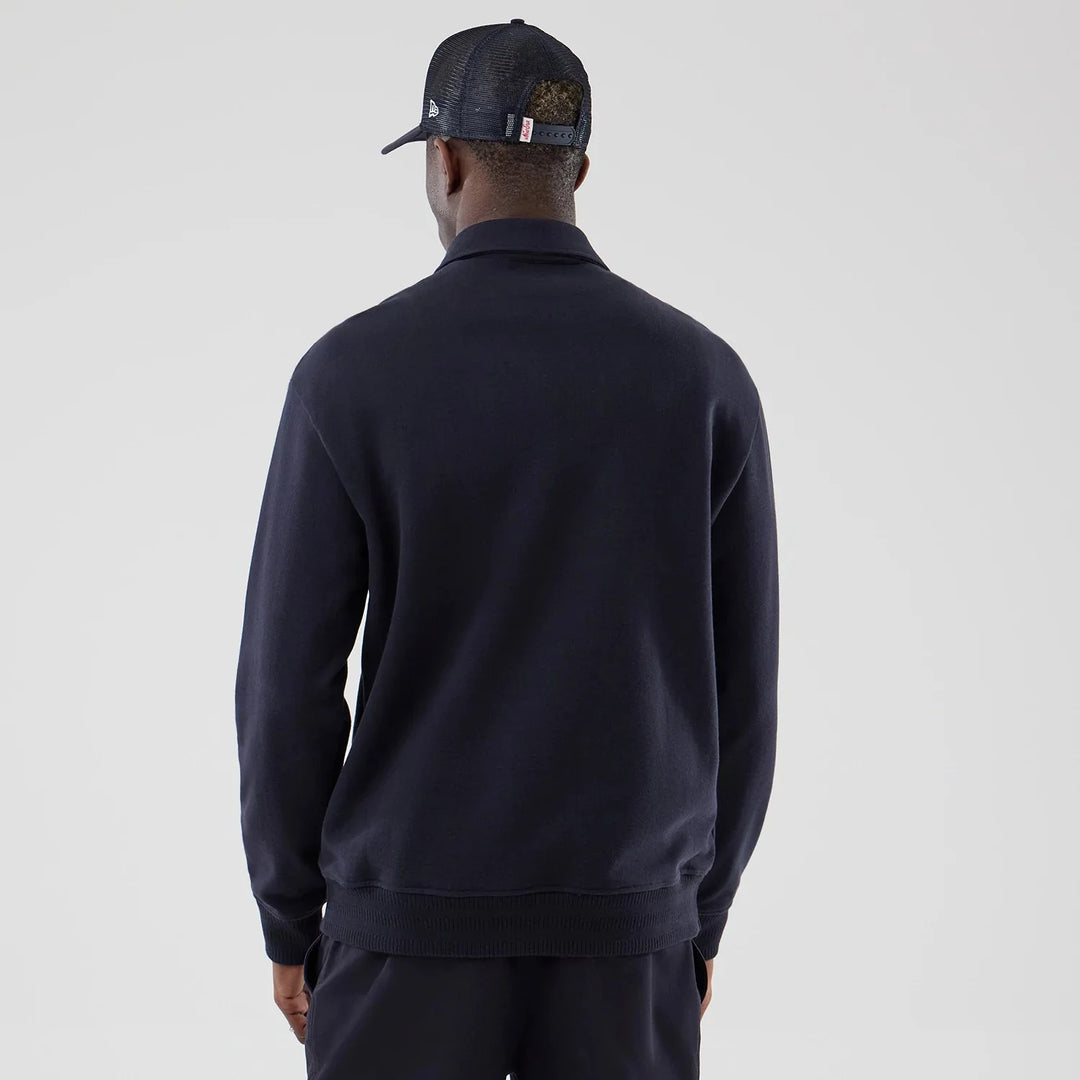 New Era LA Dodgers MLB Navy Oversized 1/4 Zip Sweater navy