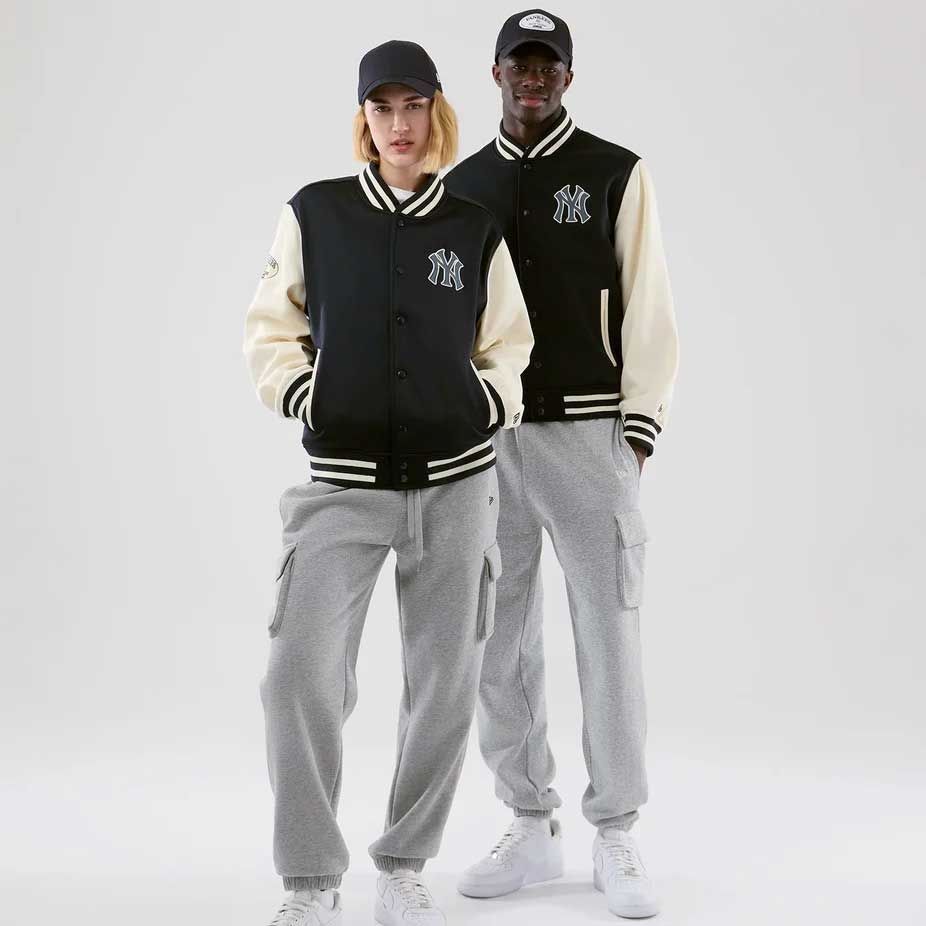 New Era MLB Jersey Bomber Jacket NY Yankees black