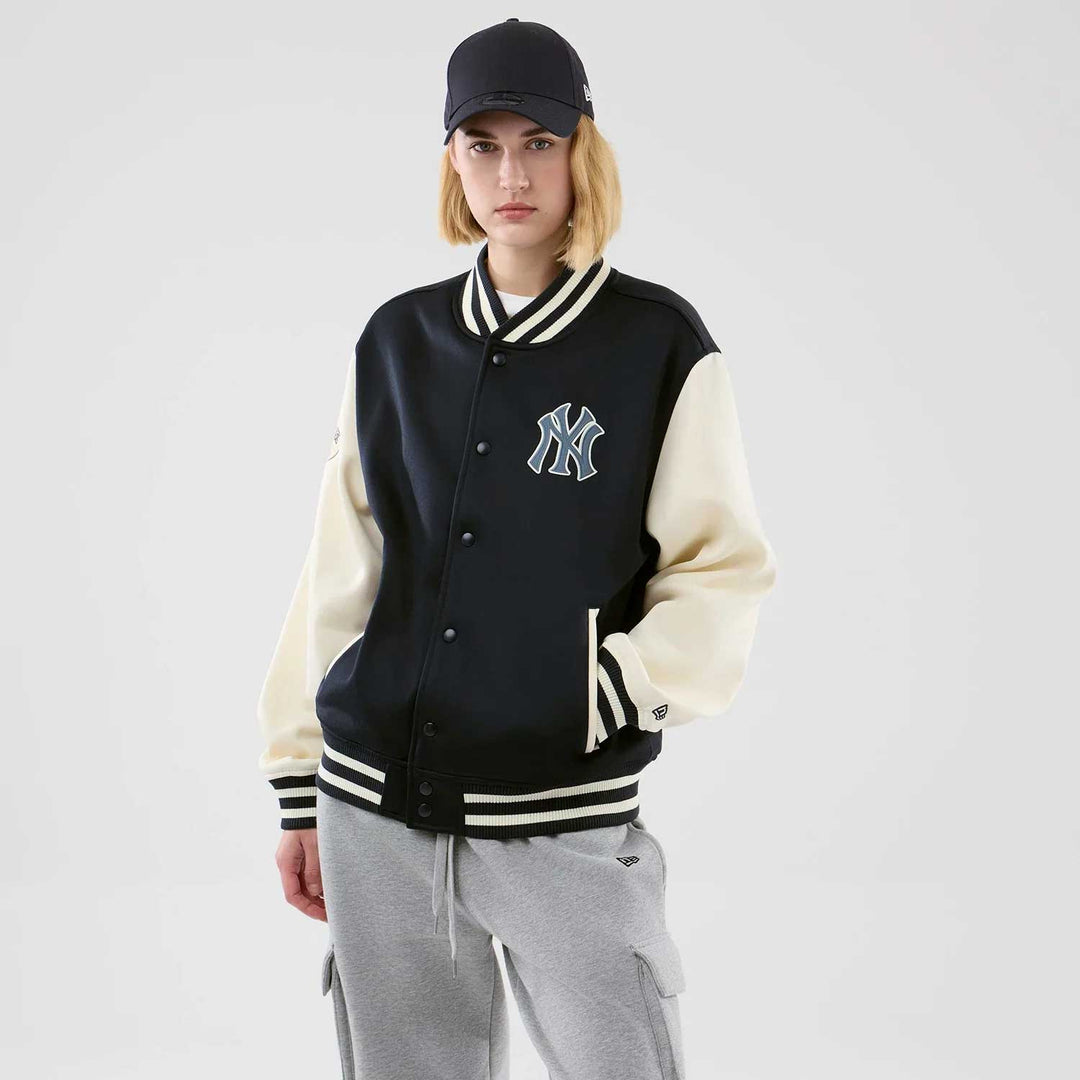 New Era MLB Jersey Bomber Jacket NY Yankees black