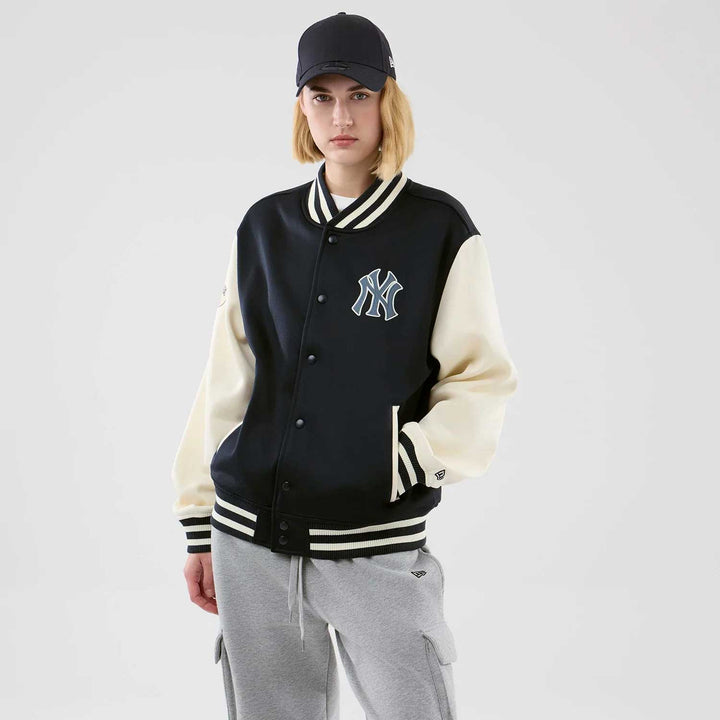 New Era MLB Jersey Bomber Jacket NY Yankees black