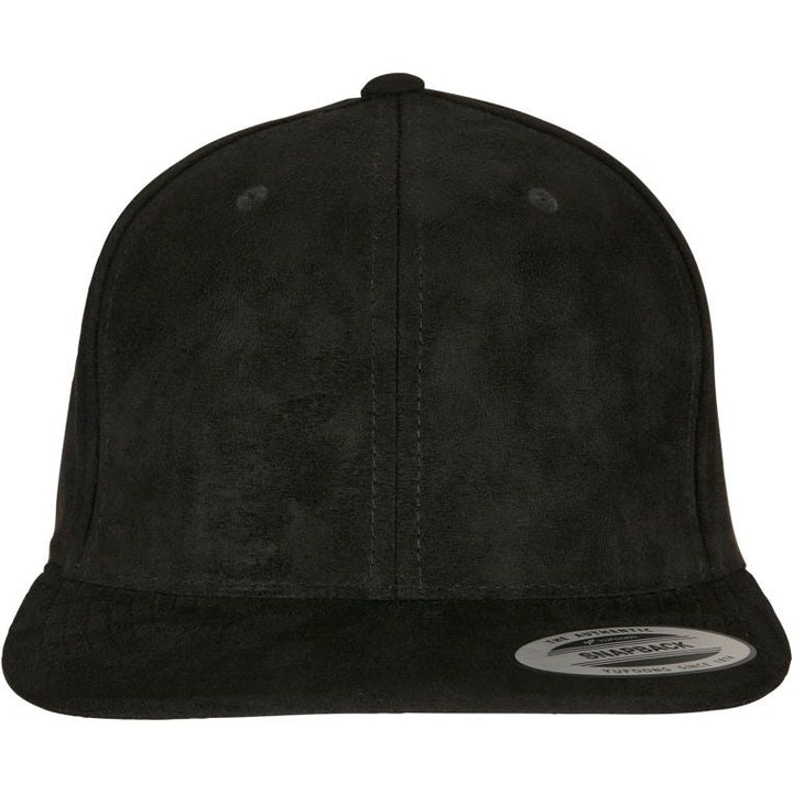 Flexfit Suede Leather Snapback black - Shop-Tetuan
