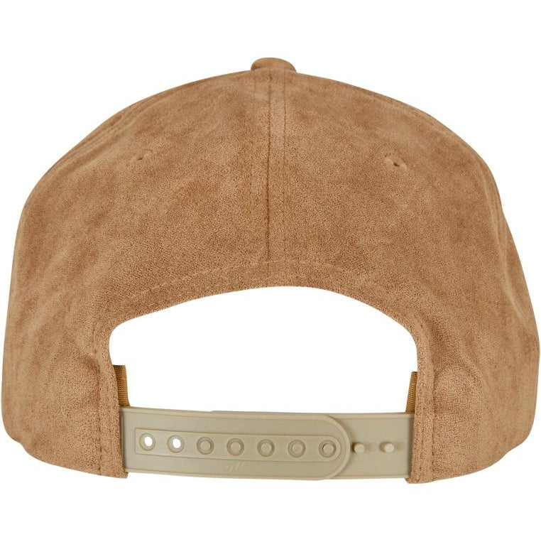 Flexfit Suede Leather Snapback khaki - Shop-Tetuan