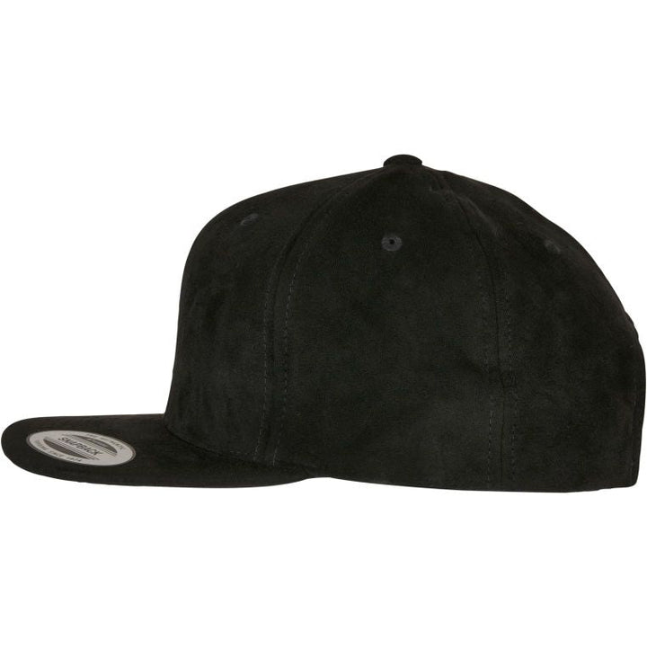 Flexfit Suede Leather Snapback black - Shop-Tetuan