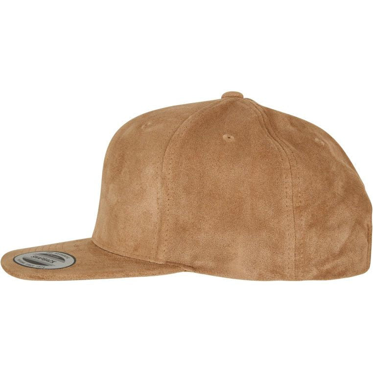 Flexfit Suede Leather Snapback khaki - Shop-Tetuan