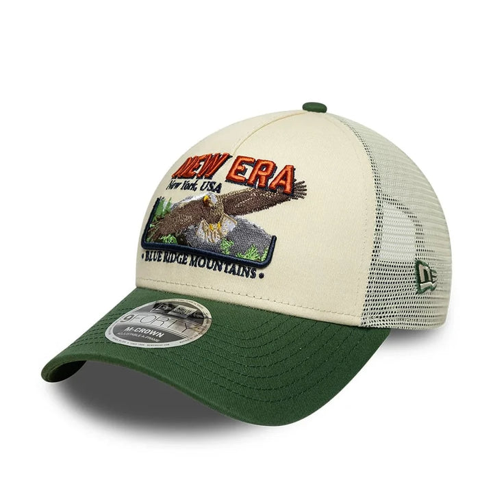 New Era Graphic 9Forty M-Crown A-Frame Trucker cream