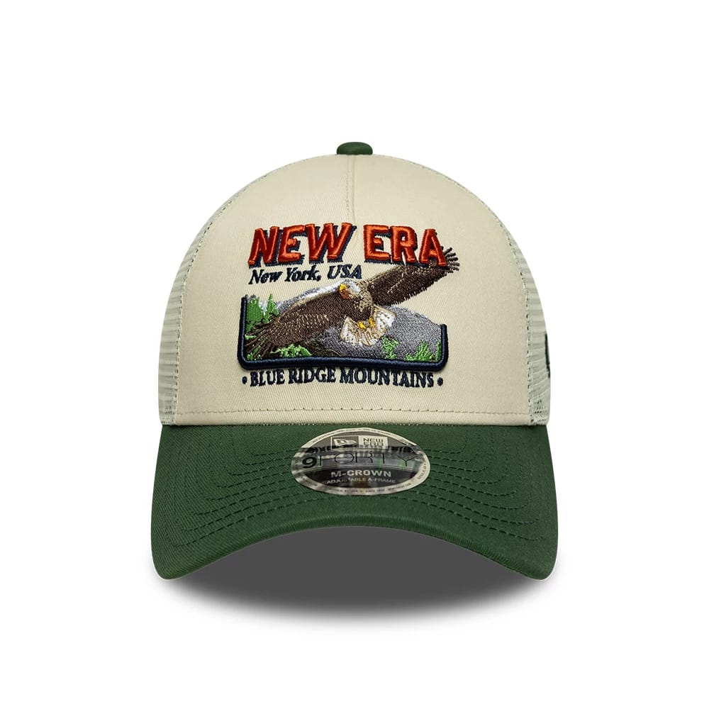 New Era Graphic 9Forty M-Crown A-Frame Trucker cream