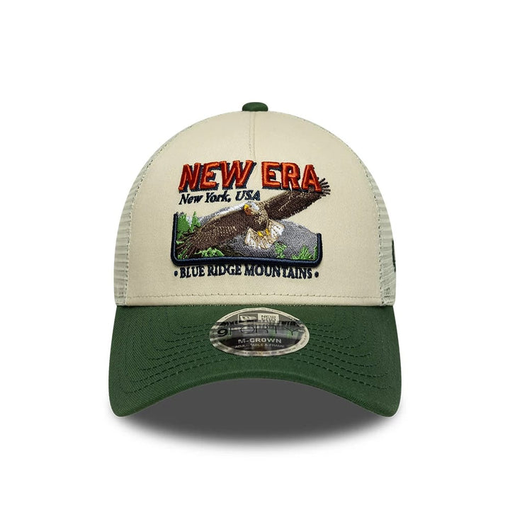 New Era Graphic 9Forty M-Crown A-Frame Trucker cream