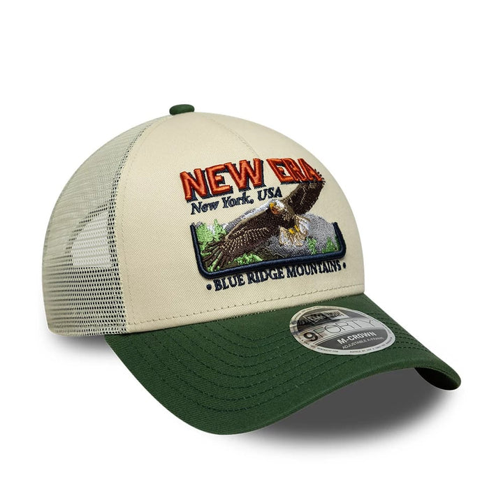 New Era Graphic 9Forty M-Crown A-Frame Trucker cream