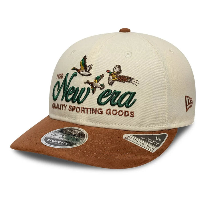 New Era Retro Crown 9Fifty suede cream/brown