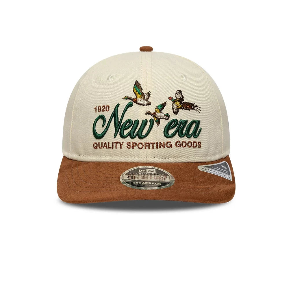 New Era Retro Crown 9Fifty suede cream/brown