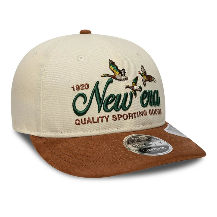 New Era Retro Crown 9Fifty suede cream/brown