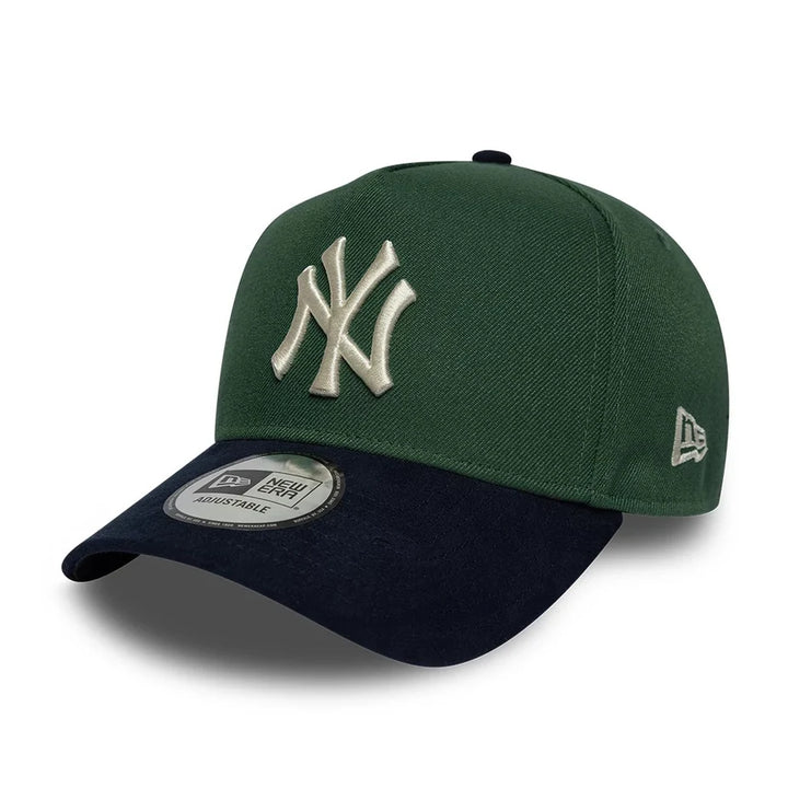 New Era MLB Suede Visor 9Forty E-Frame NY Yankees dark green/black