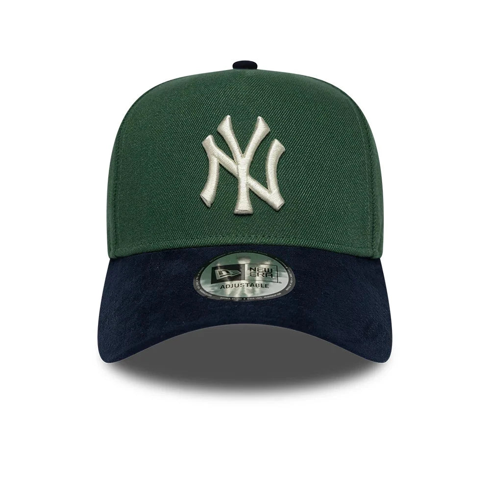 New Era MLB Suede Visor 9Forty E-Frame NY Yankees dark green/black