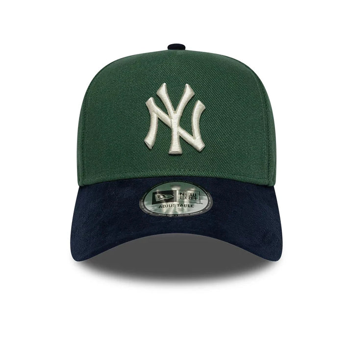New Era MLB Suede Visor 9Forty E-Frame NY Yankees dark green/black