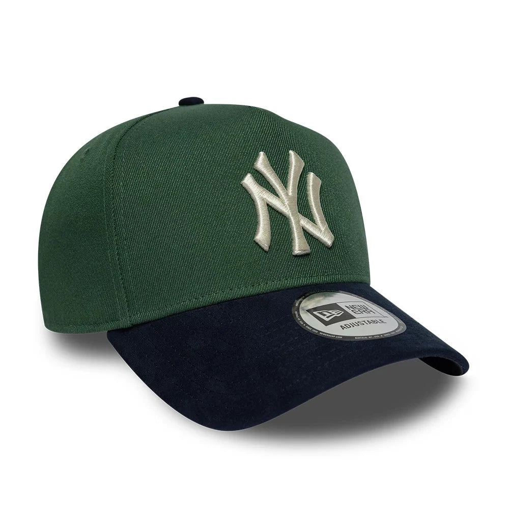 New Era MLB Suede Visor 9Forty E-Frame NY Yankees dark green/black