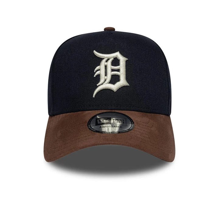 New Era MLB Suede Visor 9Forty E-Frame D Tigers navy/brown