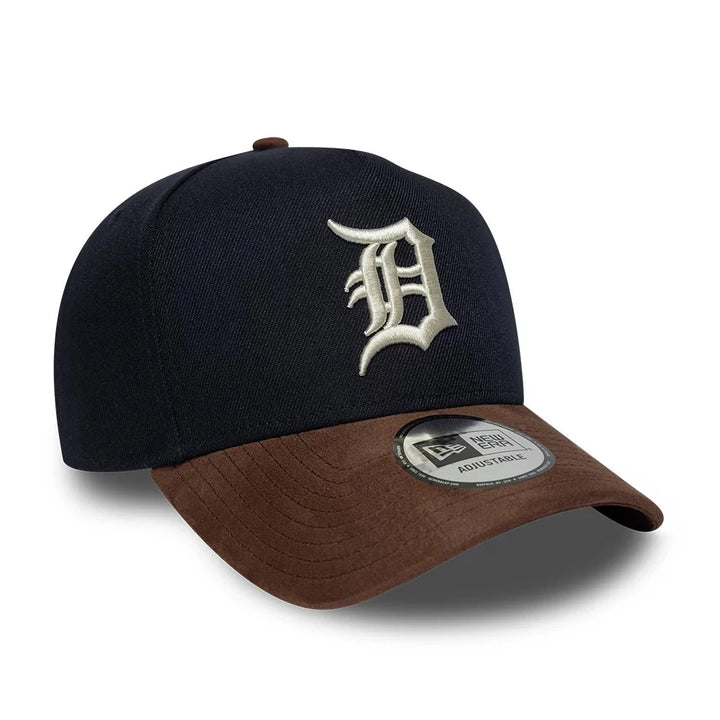 New Era MLB Suede Visor 9Forty E-Frame D Tigers navy/brown