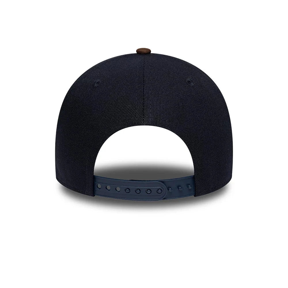 New Era MLB Suede Visor 9Forty E-Frame D Tigers navy/brown