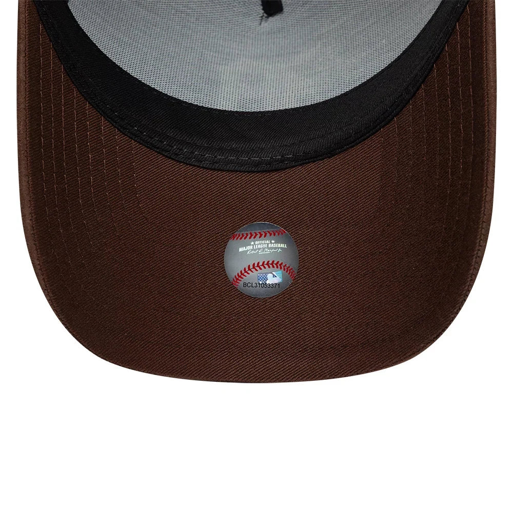 New Era MLB Suede Visor 9Forty E-Frame D Tigers navy/brown