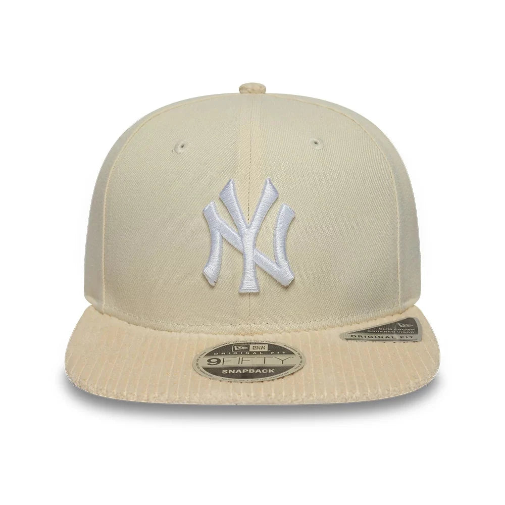 New Era MLB Cord Visor 9 Fifty NY Yankees beige