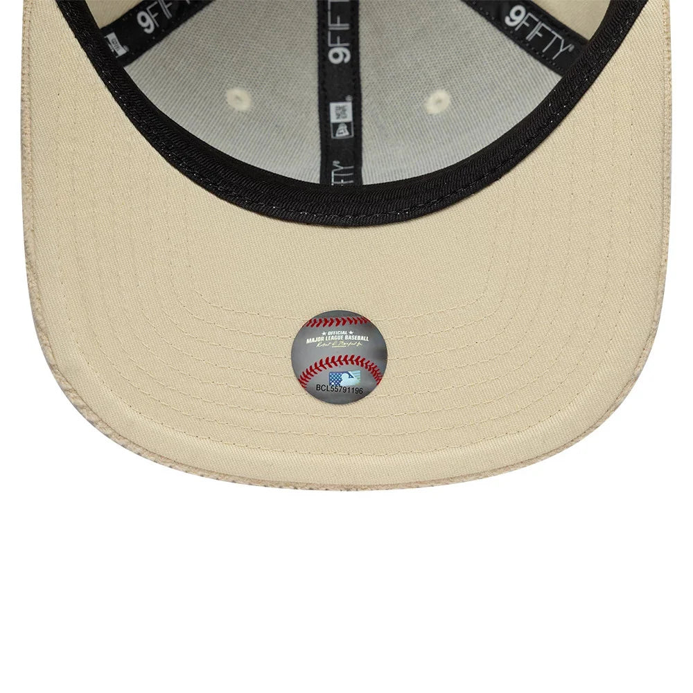 New Era MLB Cord Visor 9 Fifty NY Yankees beige