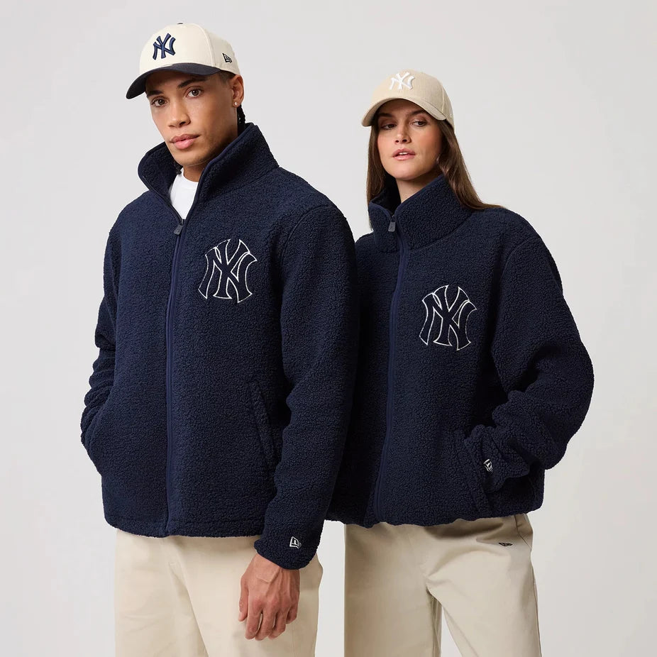 New Era MLB Sherpa Jacket NY Yankkes navy