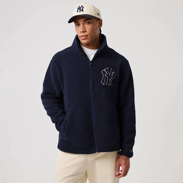 New Era MLB Sherpa Jacket NY Yankkes navy