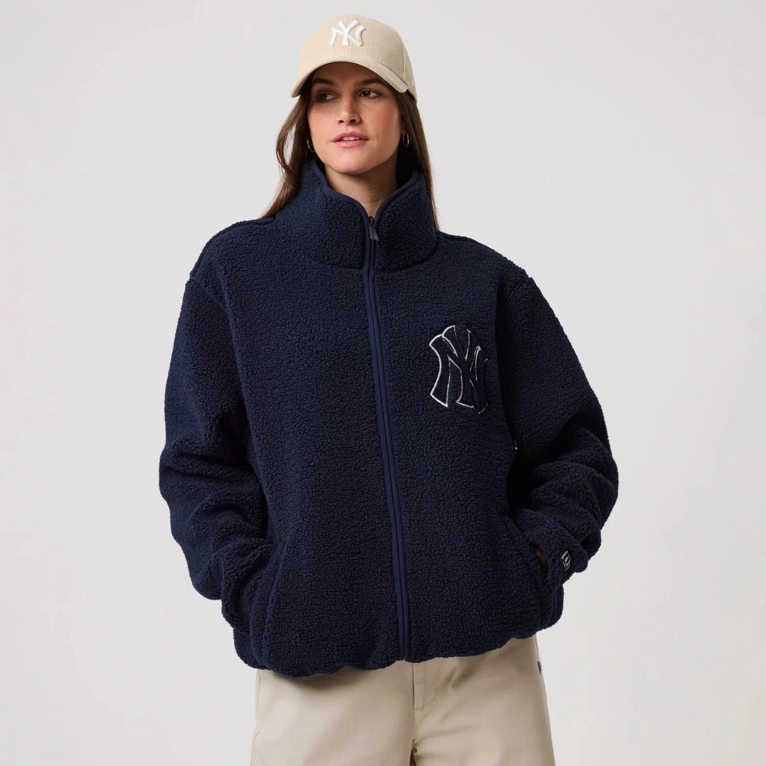 New Era MLB Sherpa Jacket NY Yankkes navy