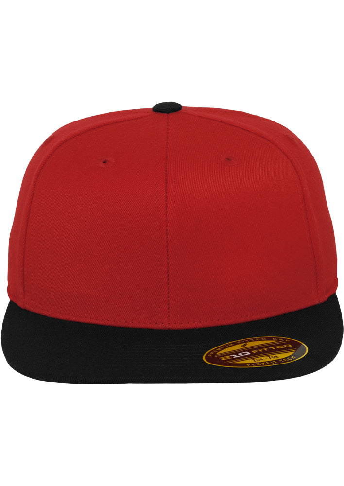 Premium 210 fitted cap 2-tone red/blk - Shop-Tetuan