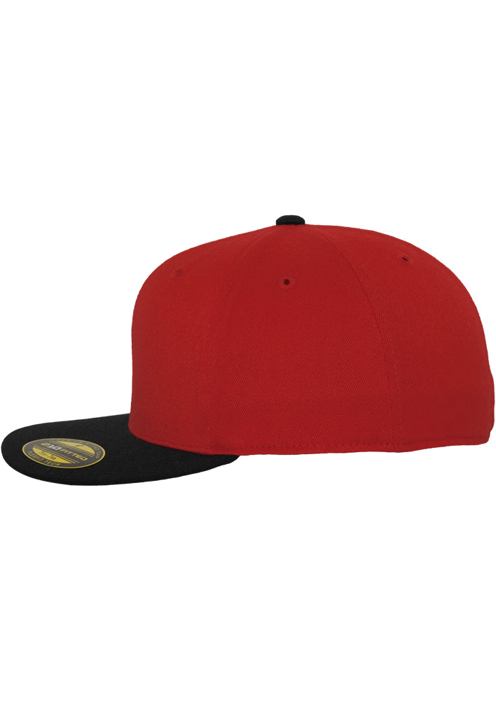 Premium 210 fitted cap 2-tone red/blk - Shop-Tetuan