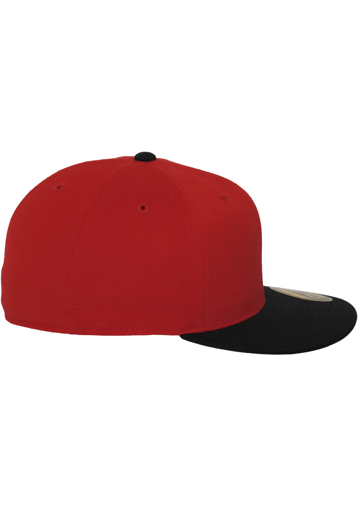 Premium 210 fitted cap 2-tone red/blk - Shop-Tetuan