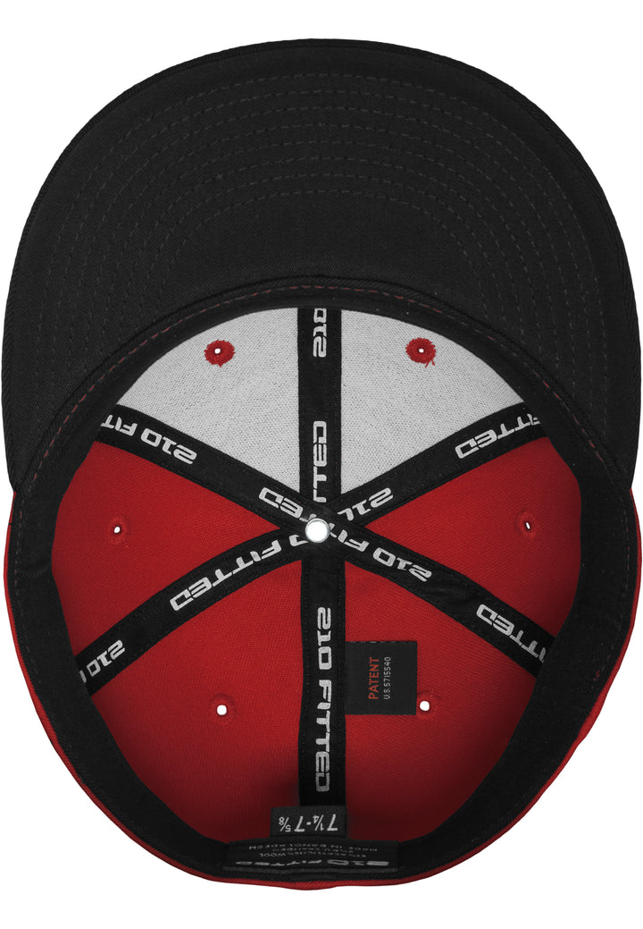 Premium 210 fitted cap 2-tone red/blk - Shop-Tetuan