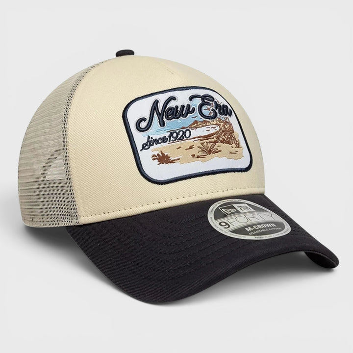 New Era 9Forty M-Crown A-Frame Trucker cap light beige - Shop-Tetuan