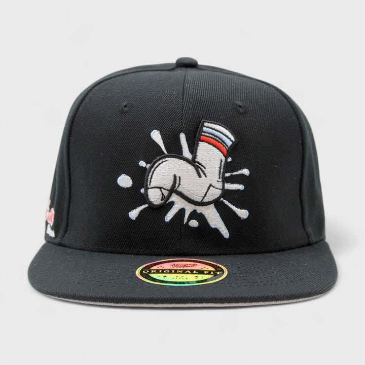 Naughty League Boston Wank Sox Splash Logo snapback black/white - Shop-Tetuan