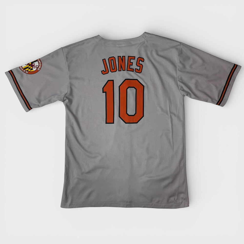 Vintage MLB Baltimore Orioles #10 Adam Jones Baseball Jersey grey XL - Shop-Tetuan