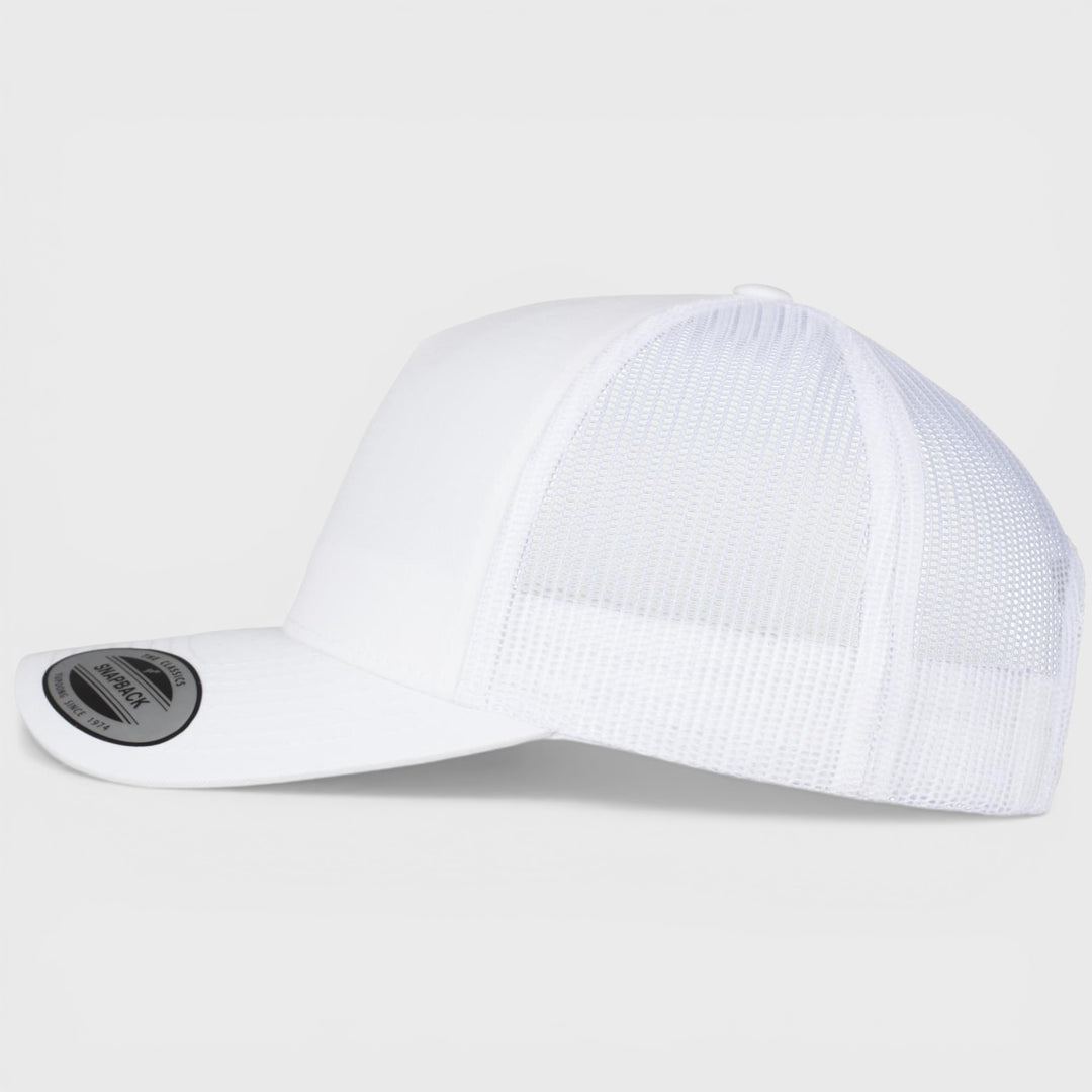 The Classics Yupoong 5-panel Retro Trucker cap white - Shop-Tetuan
