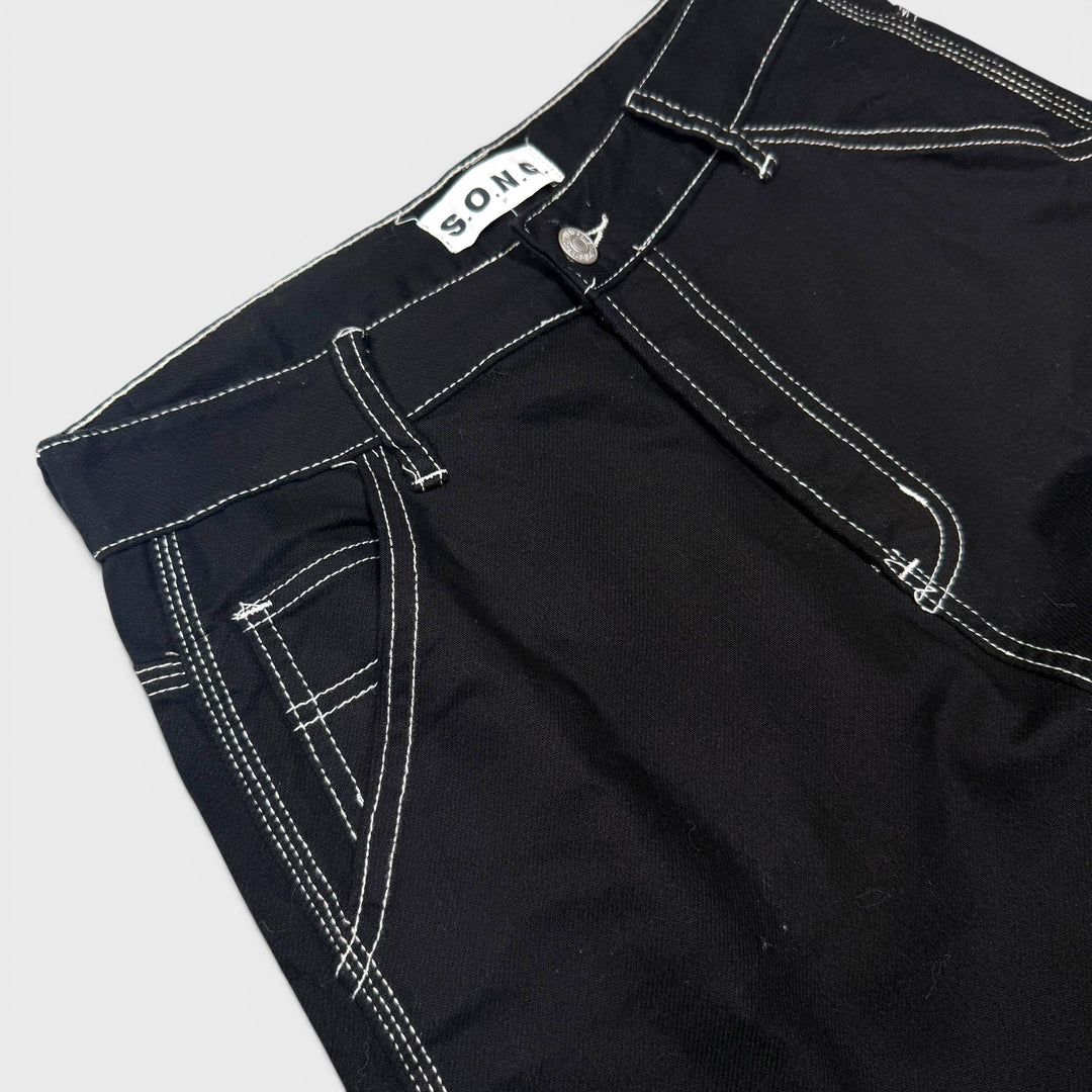 S.O.N.G. Y2K jeans black denim W29 - Shop-Tetuan