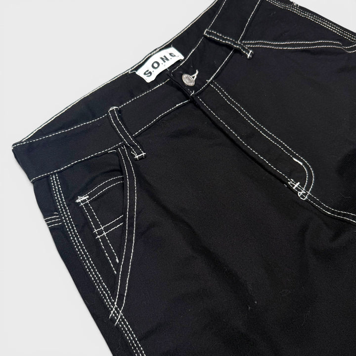 S.O.N.G. Y2K jeans black denim W29 - Shop-Tetuan
