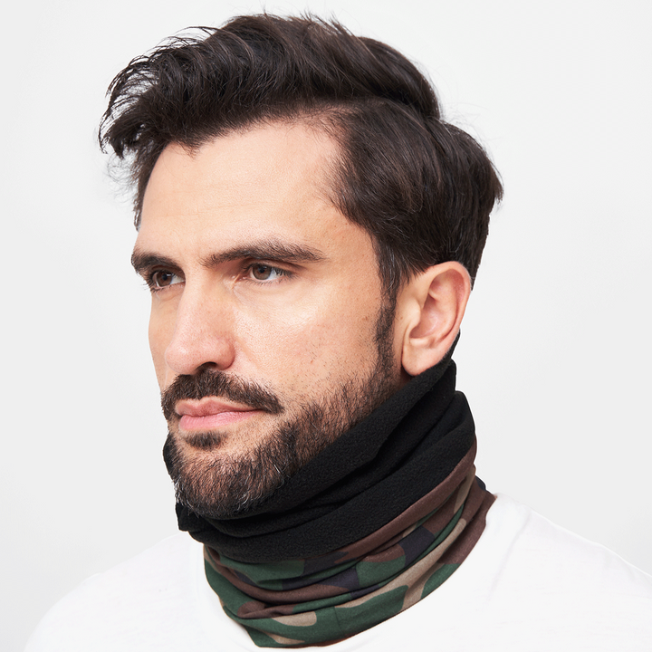 Brandit Multi Function Headgear Fleece woodland