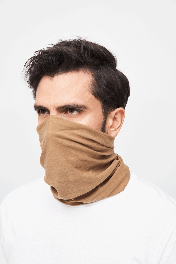 Brandit Multi Function Headgear Fleece camel