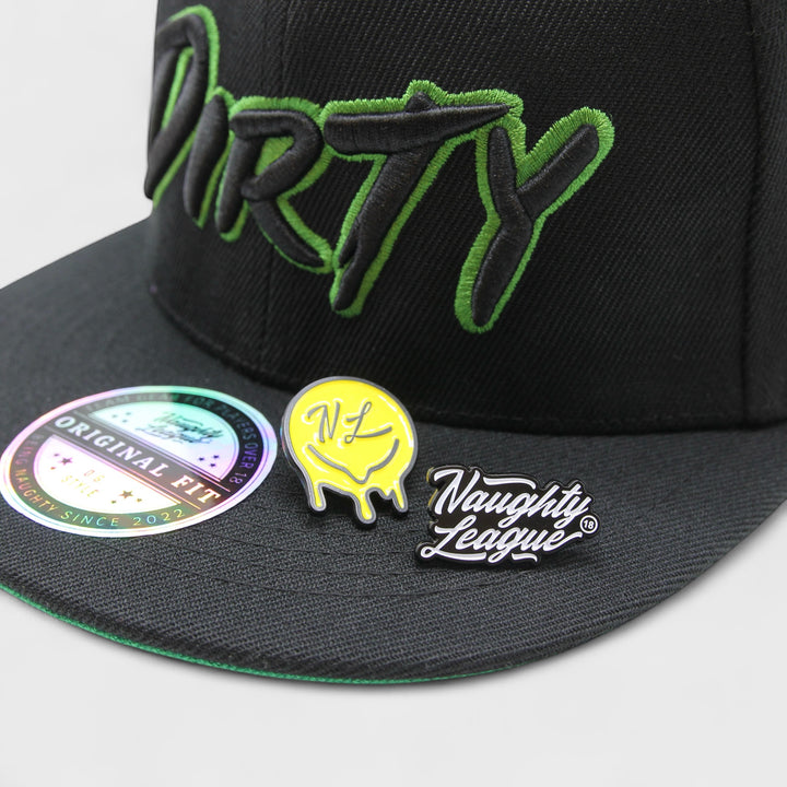 Naughty League Detroit Dirty Kermits fitted black - Shop-Tetuan