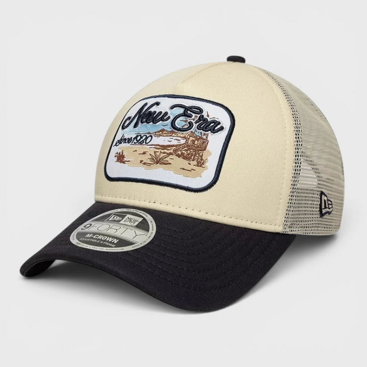 New Era 9Forty M-Crown A-Frame Trucker cap light beige - Shop-Tetuan