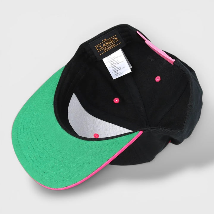 The Classics Yupoong snapback black/neonpink
