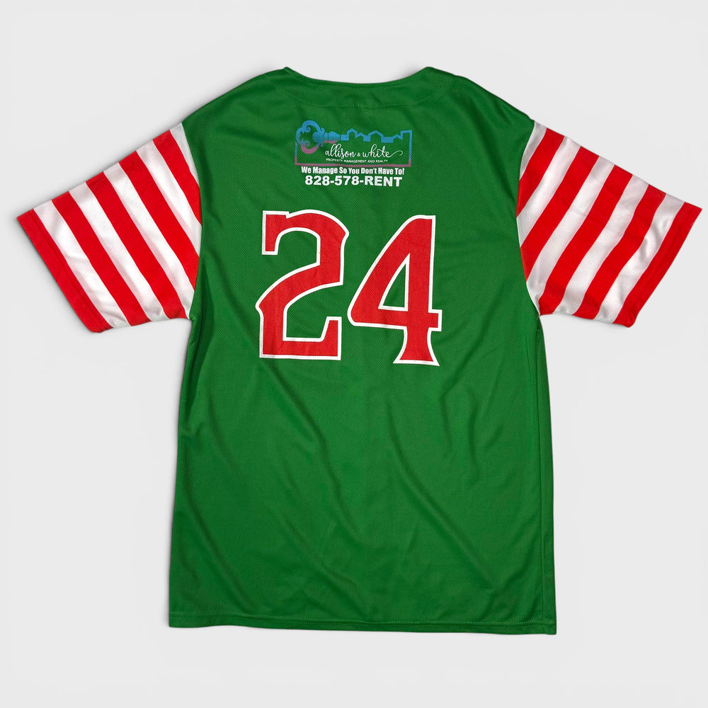 Promotional Adventures Crawdads #24 Baseball jersey green/red XL - Shop-Tetuan