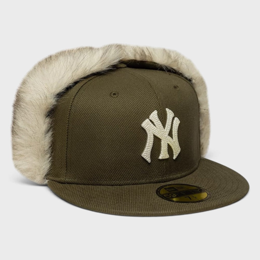 New Era MLB Cotton Canvas Dogear 59Fifty NY Yankees olive green