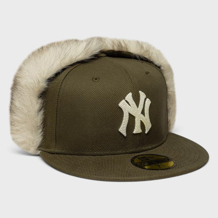 New Era MLB Cotton Canvas Dogear 59Fifty NY Yankees olive green